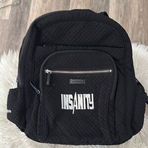 Vera Bradley Black Quilted Backpack